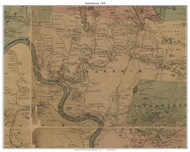 Tunkhannock Township, Pennsylvania 1869 Old Town Map Custom Print - Wyoming Co.