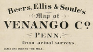 Title of Source Map - Venango Co., Pennsylvania 1865 - NOT FOR SALE - Venango Co.