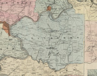 Cranberry Township, Pennsylvania 1865 Old Town Map Custom Print - Venango Co.