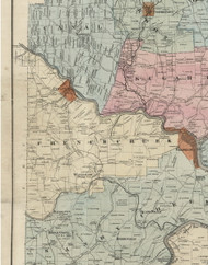 French Creek Township, Pennsylvania 1865 Old Town Map Custom Print - Venango Co.