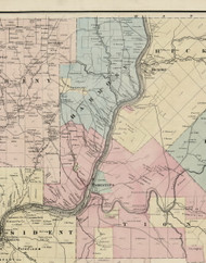Harmony Township, Pennsylvania 1865 Old Town Map Custom Print - Venango Co.