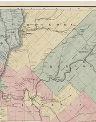 Hickory Township, Pennsylvania 1865 Old Town Map Custom Print - Venango Co.
