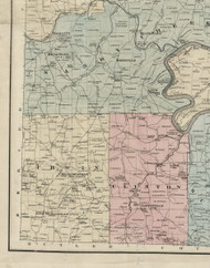 Irwin Township, Pennsylvania 1865 Old Town Map Custom Print - Venango Co.
