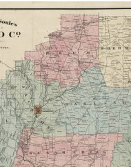 Plum Township, Pennsylvania 1865 Old Town Map Custom Print - Venango Co.