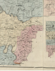 Richland Township, Pennsylvania 1865 Old Town Map Custom Print - Venango Co.