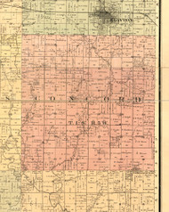 Concord, Illinois 1889 Old Town Map Custom Print - Adams Co.