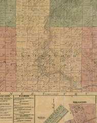 Greenwood, Illinois 1872 Old Town Map Custom Print - Christian Co.