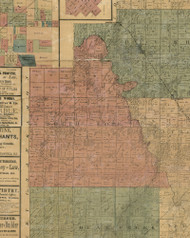 Southfork, Illinois 1872 Old Town Map Custom Print - Christian Co.