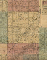Stonington, Illinois 1872 Old Town Map Custom Print - Christian Co.