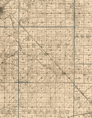 Locust, Illinois 1893 Old Town Map Custom Print - Christian Co.