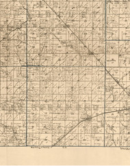 Rosamund, Illinois 1893 Old Town Map Custom Print - Christian Co.