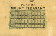 Mt Pleasant - Cook Co., Illinois 1861 Old Town Map Custom Print - Cook Co.