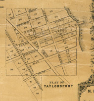 Tylorsport - Cook Co., Illinois 1861 Old Town Map Custom Print - Cook Co.