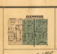Glenwood - Cook Co., Illinois 1886 Old Town Map Custom Print - Cook Co.