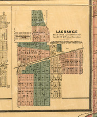 Lagrange - Cook Co., Illinois 1886 Old Town Map Custom Print - Cook Co.