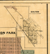 Dolton - Cook Co., Illinois 1886 Old Town Map Custom Print - Cook Co.