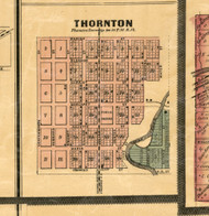 Thornton - Cook Co., Illinois 1886 Old Town Map Custom Print - Cook Co.