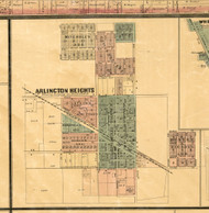 Arlington Heights - Cook Co., Illinois 1886 Old Town Map Custom Print - Cook Co.