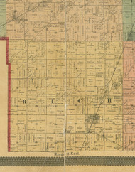 Rich, Illinois 1890 Old Town Map Custom Print - Cook Dupage Cos.