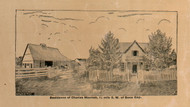 Res. of Charles Marriott - Edwards Co., Illinois 1891 Old Town Map Custom Print - Edwards Co.