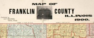 Title of Source Map - Franklin Co., Illinois 1900 Old Town Map Custom Print - Franklin Co.