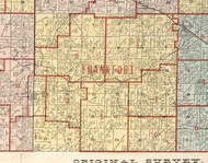Frankfort, Illinois 1900 Old Town Map Custom Print - Franklin Co.