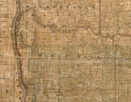 Bluff Dale, Illinois 1861 Old Town Map Custom Print - Greene Co.