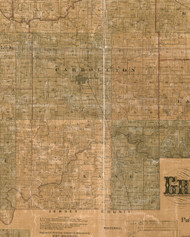 Carrollton, Illinois 1861 Old Town Map Custom Print - Greene Co.