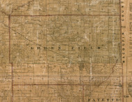 Greenfield, Illinois 1861 Old Town Map Custom Print - Greene Co.