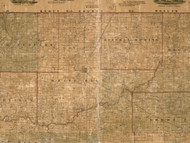 White Hall, Illinois 1861 Old Town Map Custom Print - Greene Co.