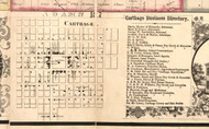Carthage Village - Hancock Co., Illinois 1859 Old Town Map Custom Print - Hancock Co.