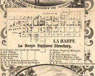 LaHarpe Village - Hancock Co., Illinois 1859 Old Town Map Custom Print - Hancock Co.
