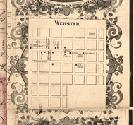 Webster Village - Hancock Co., Illinois 1859 Old Town Map Custom Print - Hancock Co.