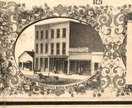 Kuenneckes Block Warsaw - Hancock Co., Illinois 1859 Old Town Map Custom Print - Hancock Co.