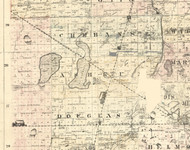 Ashkum, Illinois 1860 Old Town Map Custom Print - Iroquois & Kankakee Cos.