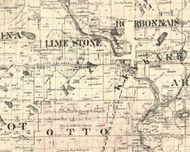 Kankakee, Illinois 1860 Old Town Map Custom Print - Iroquois & Kankakee Cos.