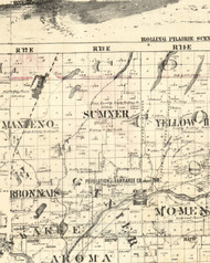 Sumner, Illinois 1860 Old Town Map Custom Print - Iroquois & Kankakee Cos.