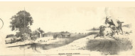 Rolling Prairie Scenery - Iroquois & Kankakee Cos., Illinois 1860 Old Town Map Custom Print - Iroquois & Kankakee Cos.