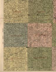Blissville, Illinois 1900 Old Town Map Custom Print - Jefferson Co.