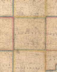 Compton, Illinois 1860 Old Town Map Custom Print - Kane Co.