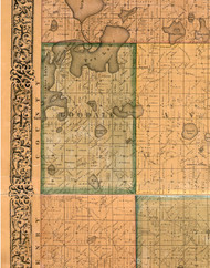 Goodale, Illinois 1861 Old Town Map Custom Print - Lake Co.