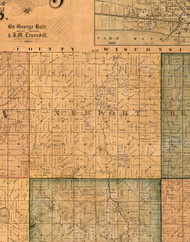 Newport, Illinois 1861 Old Town Map Custom Print - Lake Co.