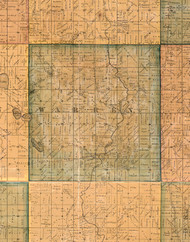 Warren, Illinois 1861 Old Town Map Custom Print - Lake Co.