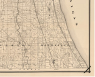 Deerfield, Illinois 1873 Old Town Map Custom Print - Lake Co.