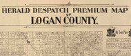 Title of Source Map - Logan Co., Illinois 1893 Old Town Map Custom Print - Logan Co.