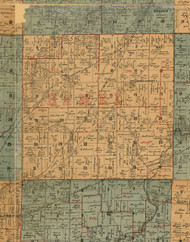 Hamel, Illinois 1892 Old Town Map Custom Print - Madison Co.