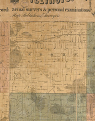 Hebron, Illinois 1862 Old Town Map Custom Print - McHenry Co.