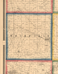 Brimfield, Illinois 1861 Old Town Map Custom Print - Peoria Co.