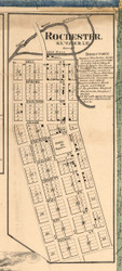 Rochester Village - Peoria Co., Illinois 1861 Old Town Map Custom Print - Peoria Co.