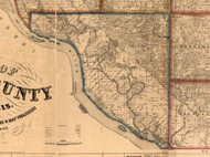 Atlas, Illinois 1860 Old Town Map Custom Print - Pike Co.